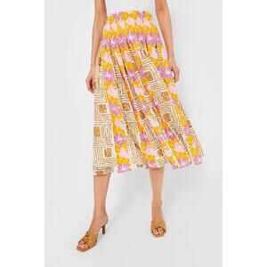 TUCKERNUCK Retro Floral Marlow Skirt Size S NWT Retail $288 Tuckernuck